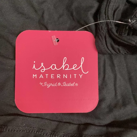 Isabel Maternity NWT Women's Black V Neck Sleeveless Rayon Blouse Top - Picture 2 of 7